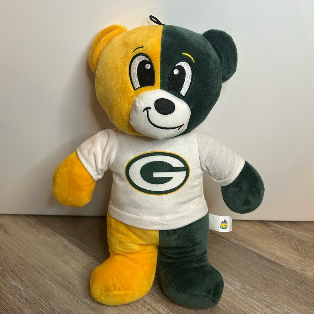 Green Bay Packers Plush Bear 14” Official NFL Football Memorabilia